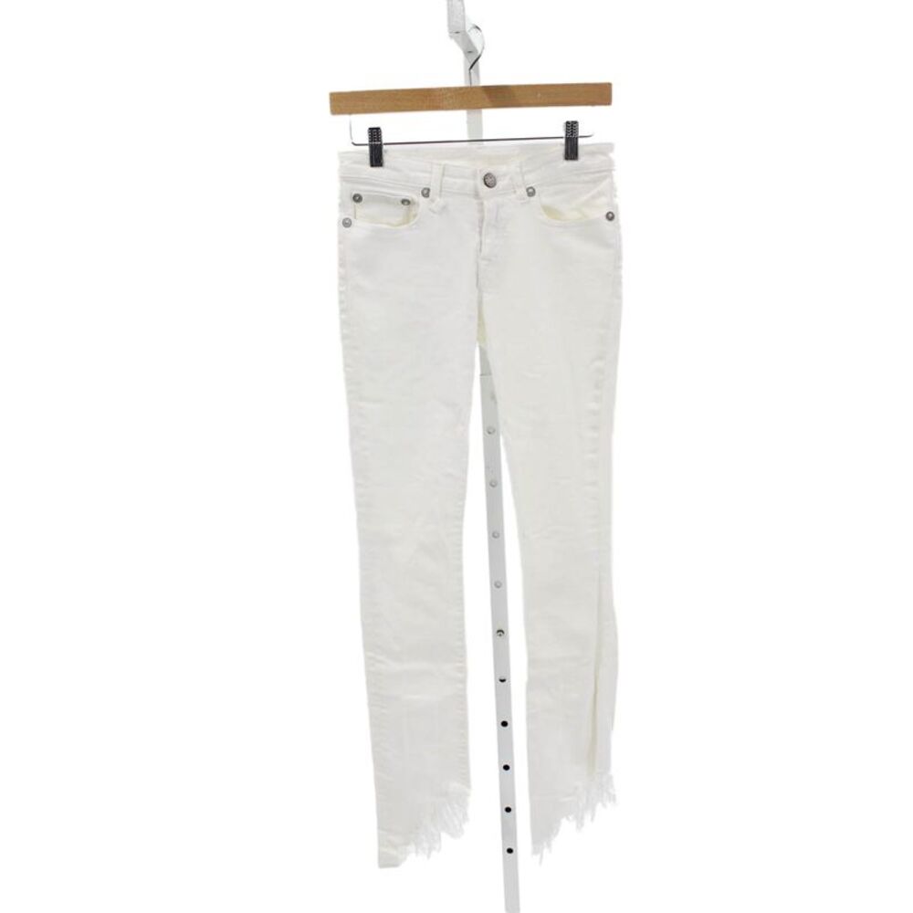 R13 Womens Skinny White Jeans Mid Rise Size 25